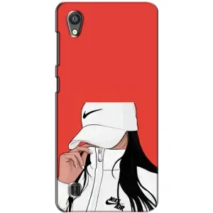 Силіконовый Чохол на ZTE Blade A5 з картинкой Модных девушек (Дівчина Nike)