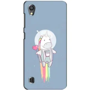 Чехол Unicorn на ZTE Blade A5 (Единорог космонавт)
