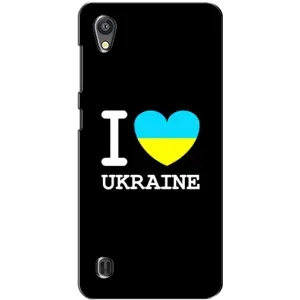 Чехол с Украинской символикой на ЗТЕ Блейд А5 (I Love Ukraine)