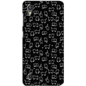 Чохол на тематику: Коти для ZTE Blade A5 (Котики на чорному)