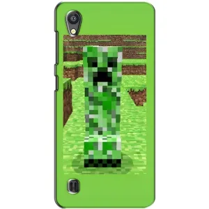 Чехлы для ZTE Blade A5 (Персонажи Майн Крафт) (Крипер 2)