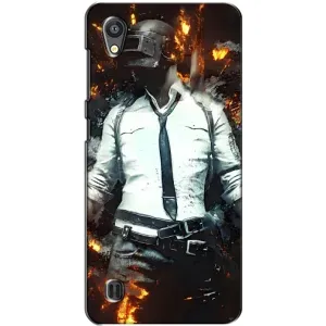 Силиконовый чехол с картинкой "Герой Pubg" на ZTE Blade A5 (Man Пубг)