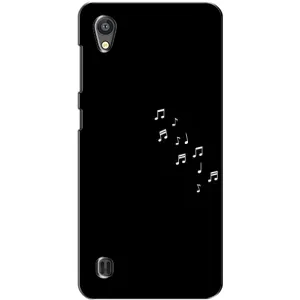 Чохол з картинками на чорному фоні для ZTE Blade A5 (Ноти)