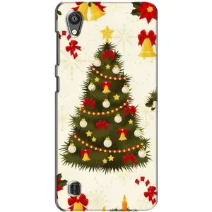 Чехол Новогодняя Елка на ZTE Blade A5 (Новогодний принт)