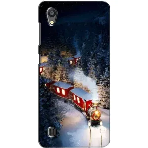 Силиконовый бампер на рождество для ZTE Blade A5 (Поезд)