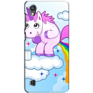 Чехол Unicorn на ZTE Blade A5 (Радуга единорожка)