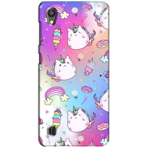 Чехол Unicorn на ZTE Blade A5 (Радуга и Единорог)