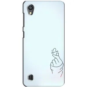 Чехлы (Знак сердечка) на ZTE Blade A5 (Сердце на голубом)