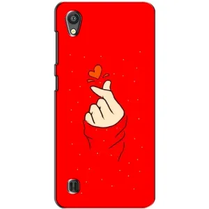 Чохол (Знак сердечка) для ZTE Blade A5 (Сердечко на червоному)