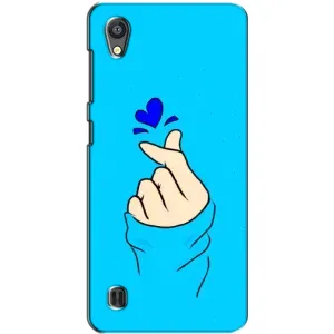 Чехлы (Знак сердечка) на ZTE Blade A5 (Сердце на синем)