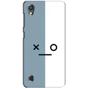 Силиконовые Чехлы (смешные стикеры) для ZTE Blade A5 (Серо-белый)
