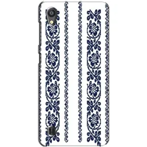Силиконовый Чехол на ZTE Blade A5 с картинкой Вышиванки (Синяя вышиванка)