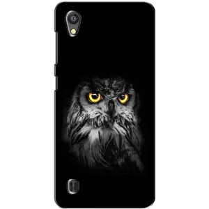 Чохли з принтом СОВИ для ZTE Blade A5 (Сова на чорному)