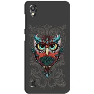 Чохли з принтом СОВИ для ZTE Blade A5 (Сова на сірому)