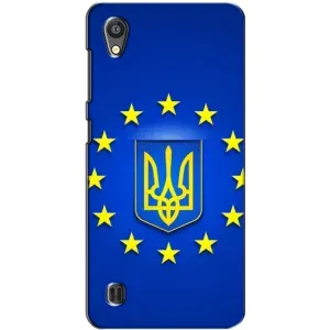 Чехол с Украинской символикой на ЗТЕ Блейд А5 (Украина это Европа)
