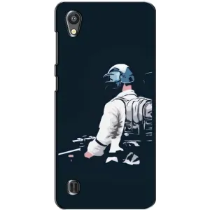 Силиконовый чехол с картинкой "Герой Pubg" на ZTE Blade A5 (В экиперовке)