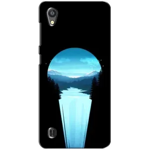Летний Чехол на ZTE Blade A5 (Синий Водопад)