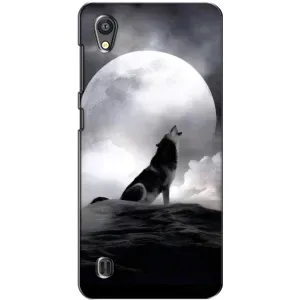 Чехол с Волком на ZTE Blade A5 (Волк и луна)