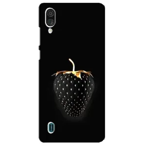 Чехол с изображением вкусной еды для ZTE Blade A51 Lite (Чёрная клубника)