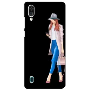 Чохол з картинкою Модні Дівчата ZTE Blade A51 Lite (Дівчина з телефоном)