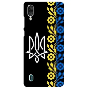 Силиконовый Чехол на ZTE Blade A51 Lite (Герб и вышыванка)