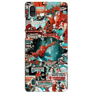 Чехол Супергерой Человека Паука на ZTE Blade A51 Lite (Комиксы Человек Паук)