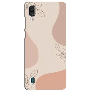 Чехол цветочный дизайн для ZTE Blade A51 Lite (Коричневый фон)