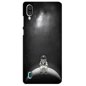 Силиконовый Чехол с принтом "Космонавты" на ZTE Blade A51 Lite (Космонавт романтик)