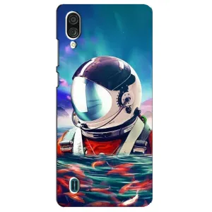 Силиконовый Чехол с принтом "Космонавты" на ZTE Blade A51 Lite