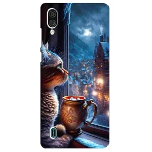 Чехлы на Новый Год ZTE Blade A51 Lite (Кот новогодний)