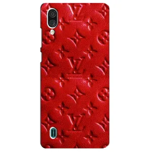 Текстурный Чехол Louis Vuitton для ЗТЕ Блейд А51 Лайт (Красный ЛВ)