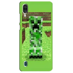 Чехлы для ZTE Blade A51 Lite (Персонажи Майн Крафт) (Крипер 2)