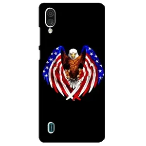 Чехол Флаг USA для ZTE Blade A51 Lite (Крылья США)