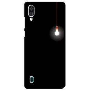 Чехол с картинками на черном фоне для ZTE Blade A51 Lite (Лампочка)