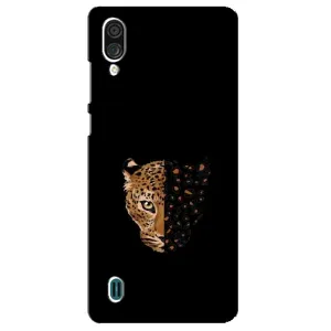Чохол з леопардовим принтом на ZTE Blade A51 Lite (Леопард на чорному)