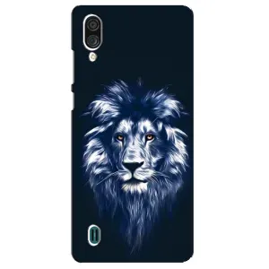Чохол з картинкою на ZTE Blade A51 Lite (Лев – синій)
