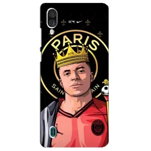 Чехол (TPU) с Футболистом на ZTE Blade A51 Lite (Mbappe King)