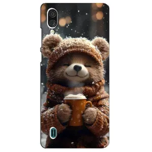Друкований чохол 'Звірята з кавою' для ZTE Blade A51 Lite (Ведмедик з кавою)