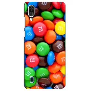 Чехол с изображением вкусной еды для ZTE Blade A51 Lite (Разноцветные M&M'S)