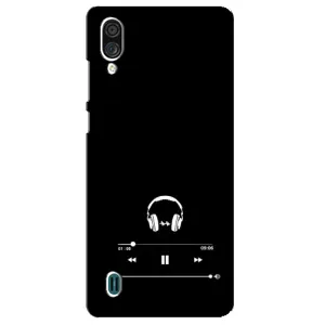 Чехол с картинками на черном фоне для ZTE Blade A51 Lite (Плеер)