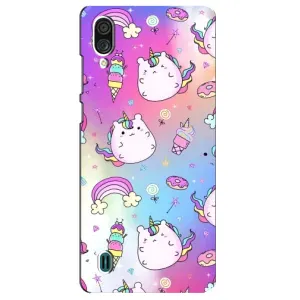 Чохол Unicorn на ZTE Blade A51 Lite (Веселка і Єдинорог)