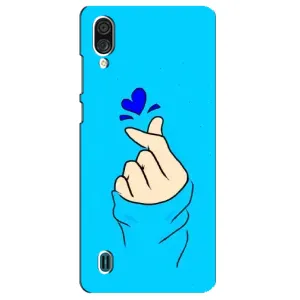 Чохол (Знак сердечка) для ZTE Blade A51 Lite (Сердечко на синоьому)