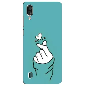 Чохол (Знак сердечка) для ZTE Blade A51 Lite (Сердечко на бірюзовому)