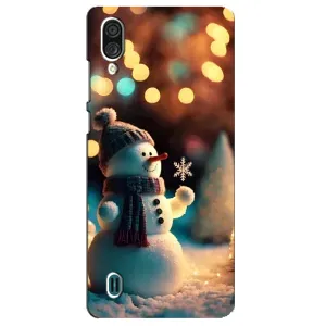 Чехлы на Новый Год ZTE Blade A51 Lite (Снеговик праздничный)