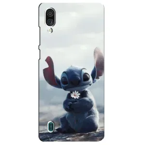 Чохол з малюнком Стіч для ZTE Blade A51 Lite (Стіч з квіткою)
