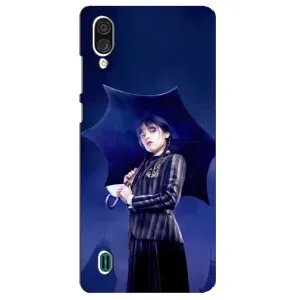 Чохол з картинкою Венсдей на ZTE Blade A51 Lite (Венсдей з парасолькою)