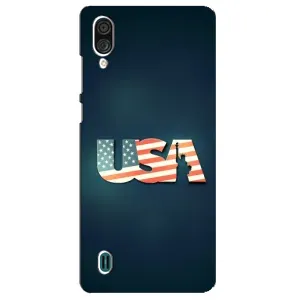 Чехол Флаг USA для ZTE Blade A51 Lite (USA)