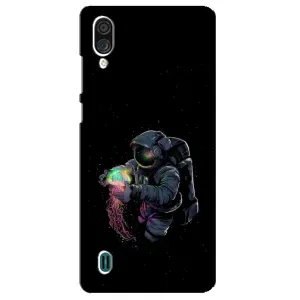Силиконовый Чехол с принтом "Космонавты" на ZTE Blade A51 Lite (В руках земля)