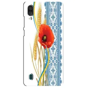 Силиконовый Чехол на ZTE Blade A51 Lite с картинкой Вышиванки (Вышиванка с цветком)