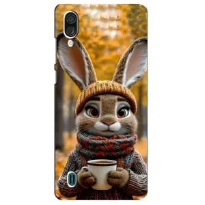 Друкований чохол 'Звірята з кавою' для ZTE Blade A51 Lite (Зайчик з кавою)